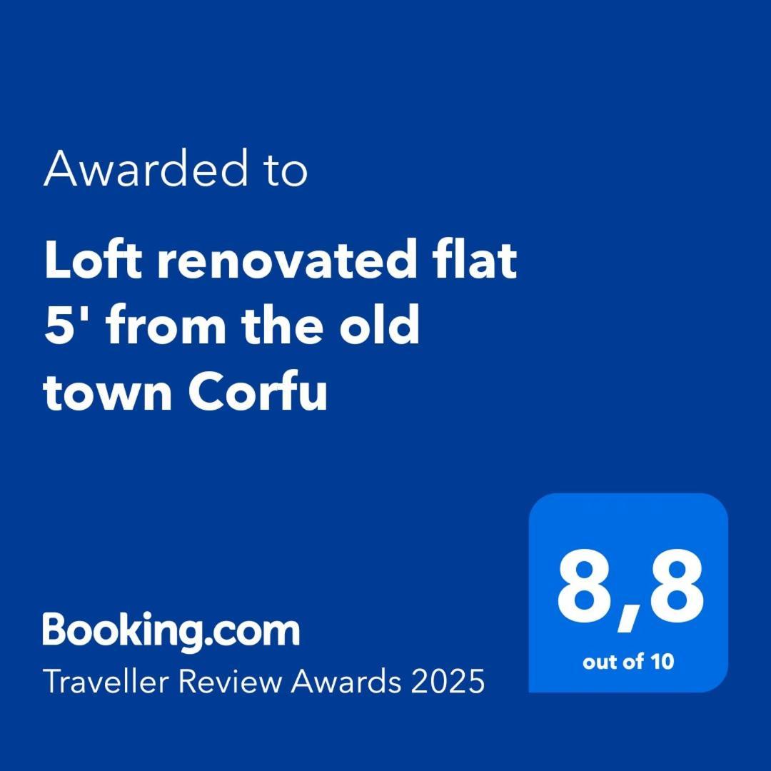 Loft Renovated Flat 5' From The Old Town Corfu Apartment Corfu  Exterior photo